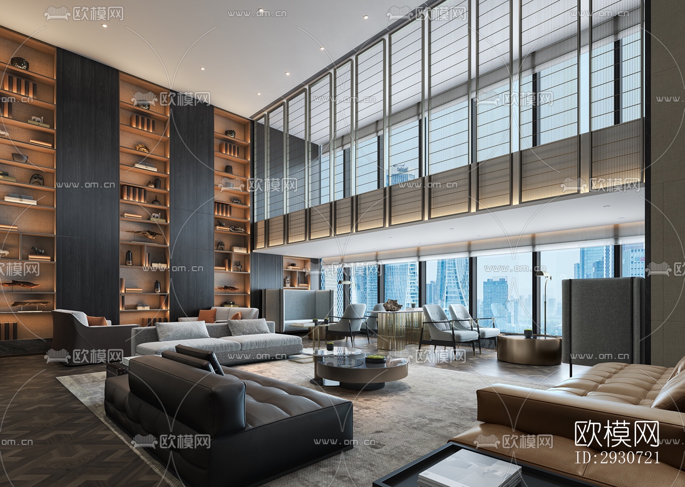 现代酒店民宿效果图下载（渲染图2）