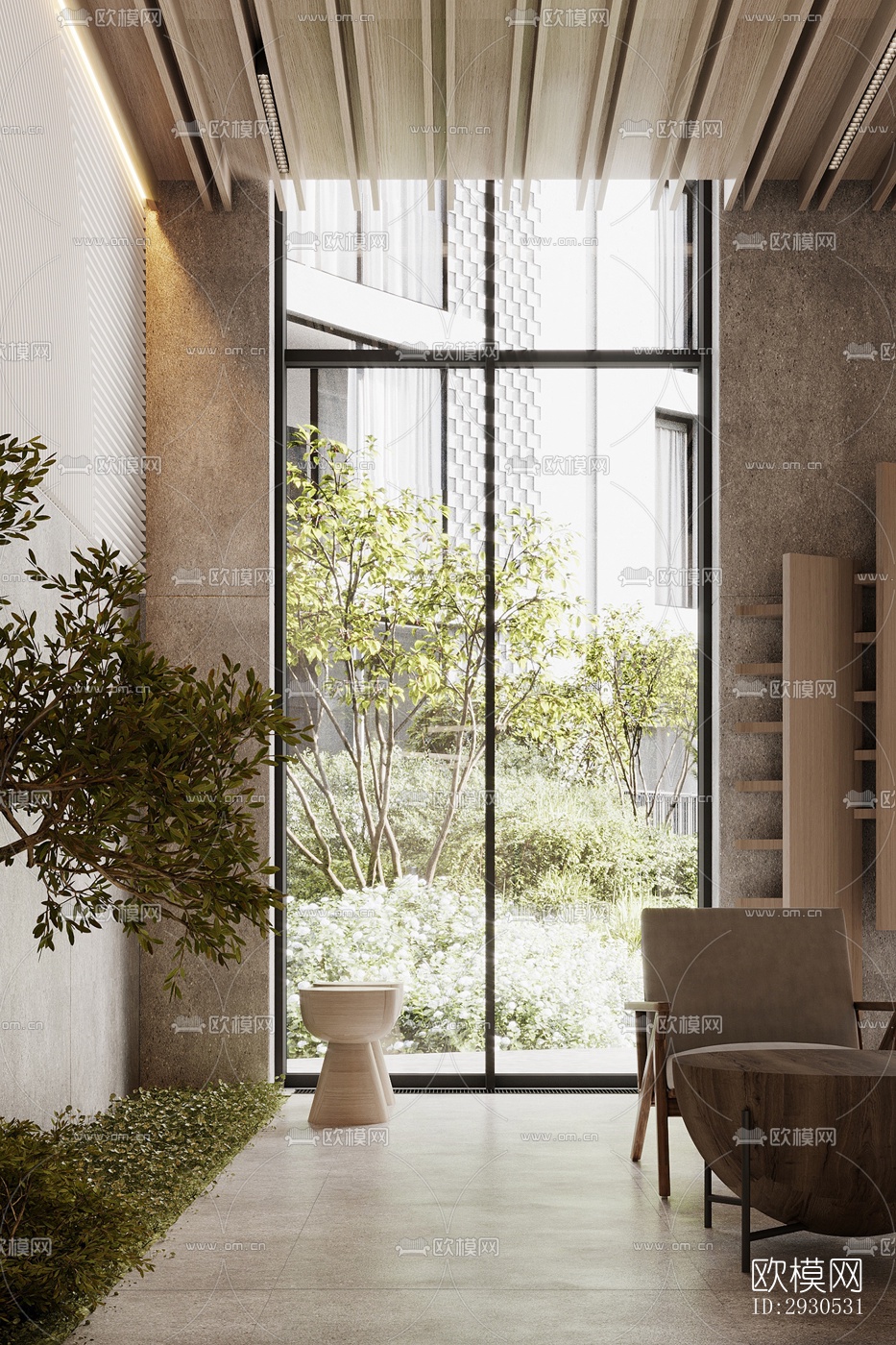 侘寂酒店民宿效果图下载（渲染图10）