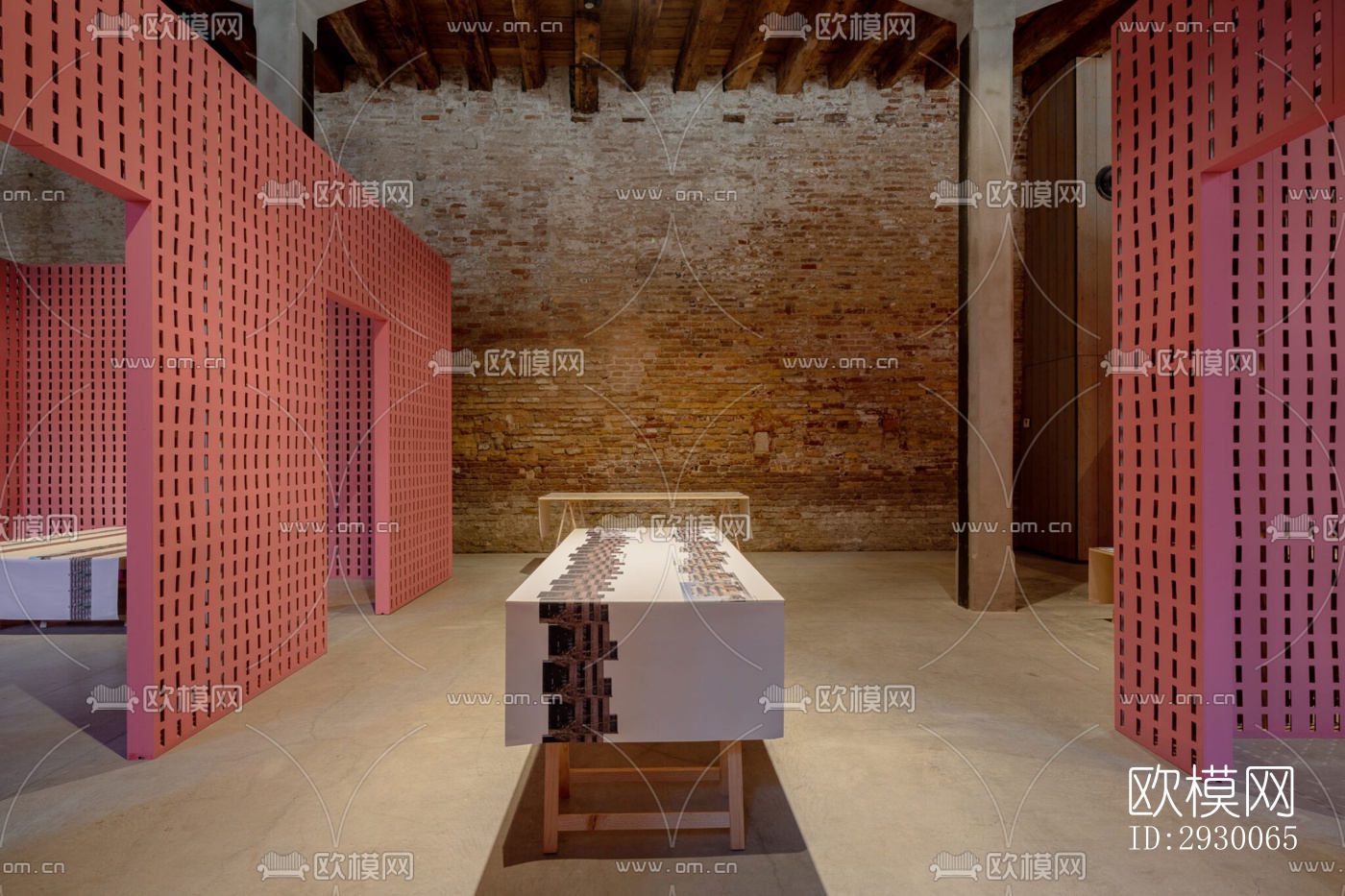 工业风展览展厅效果图下载（渲染图7）