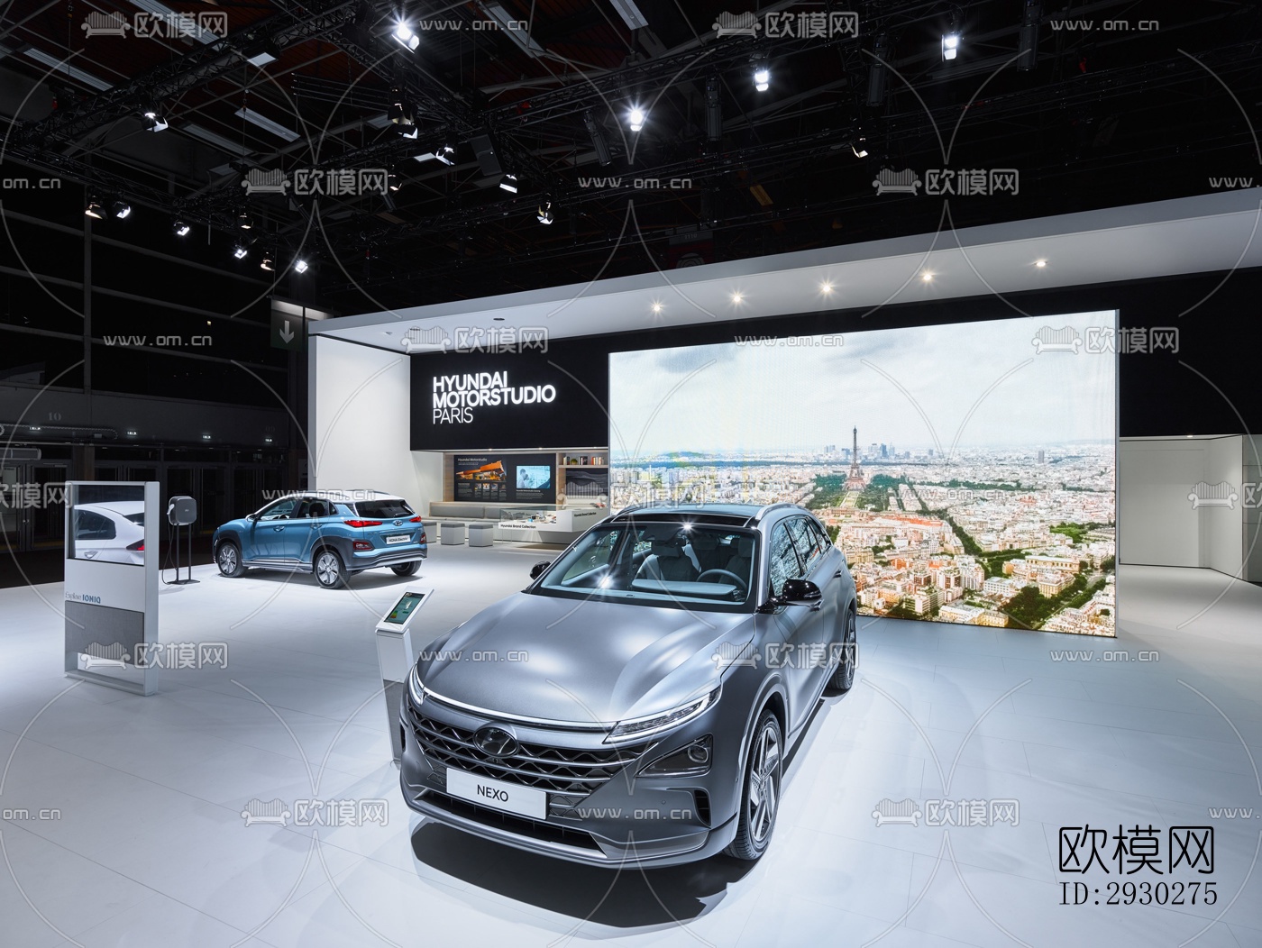 现代展览展厅效果图下载（渲染图5）