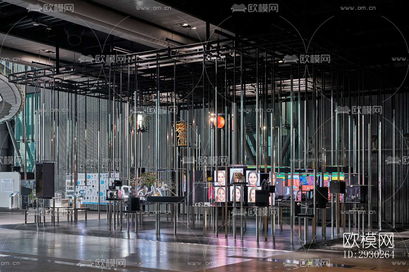 现代展览展厅效果图下载（渲染图5）