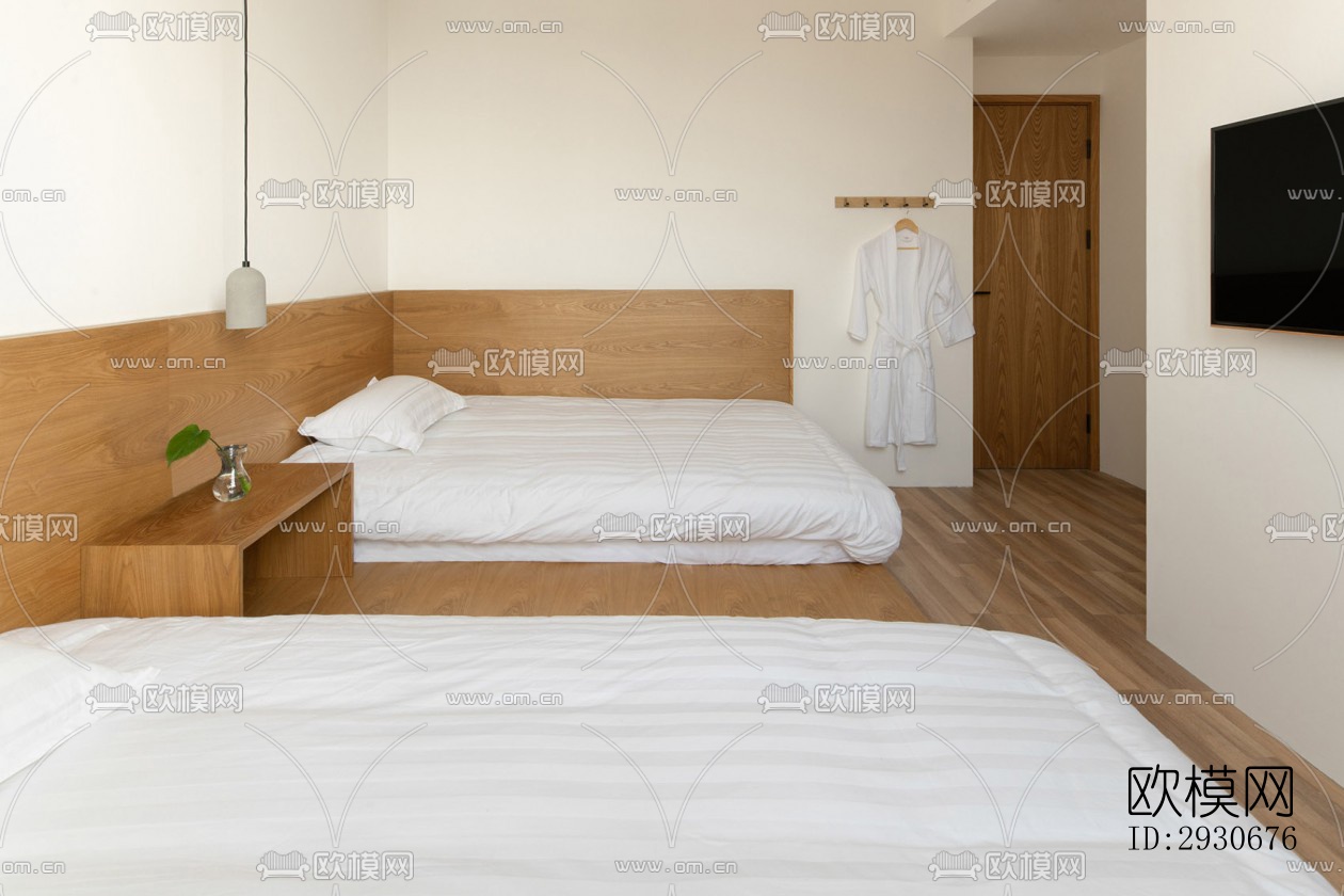 现代酒店民宿效果图下载（渲染图8）