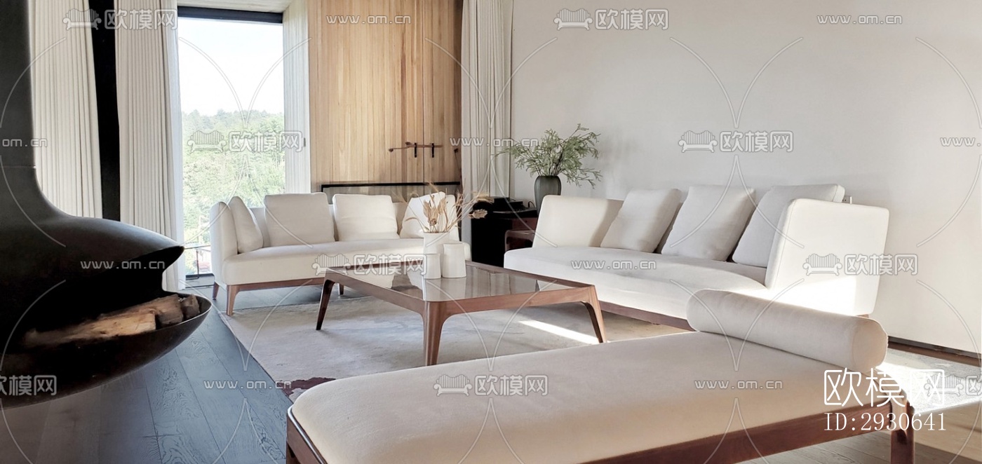 现代酒店民宿效果图下载（渲染图3）