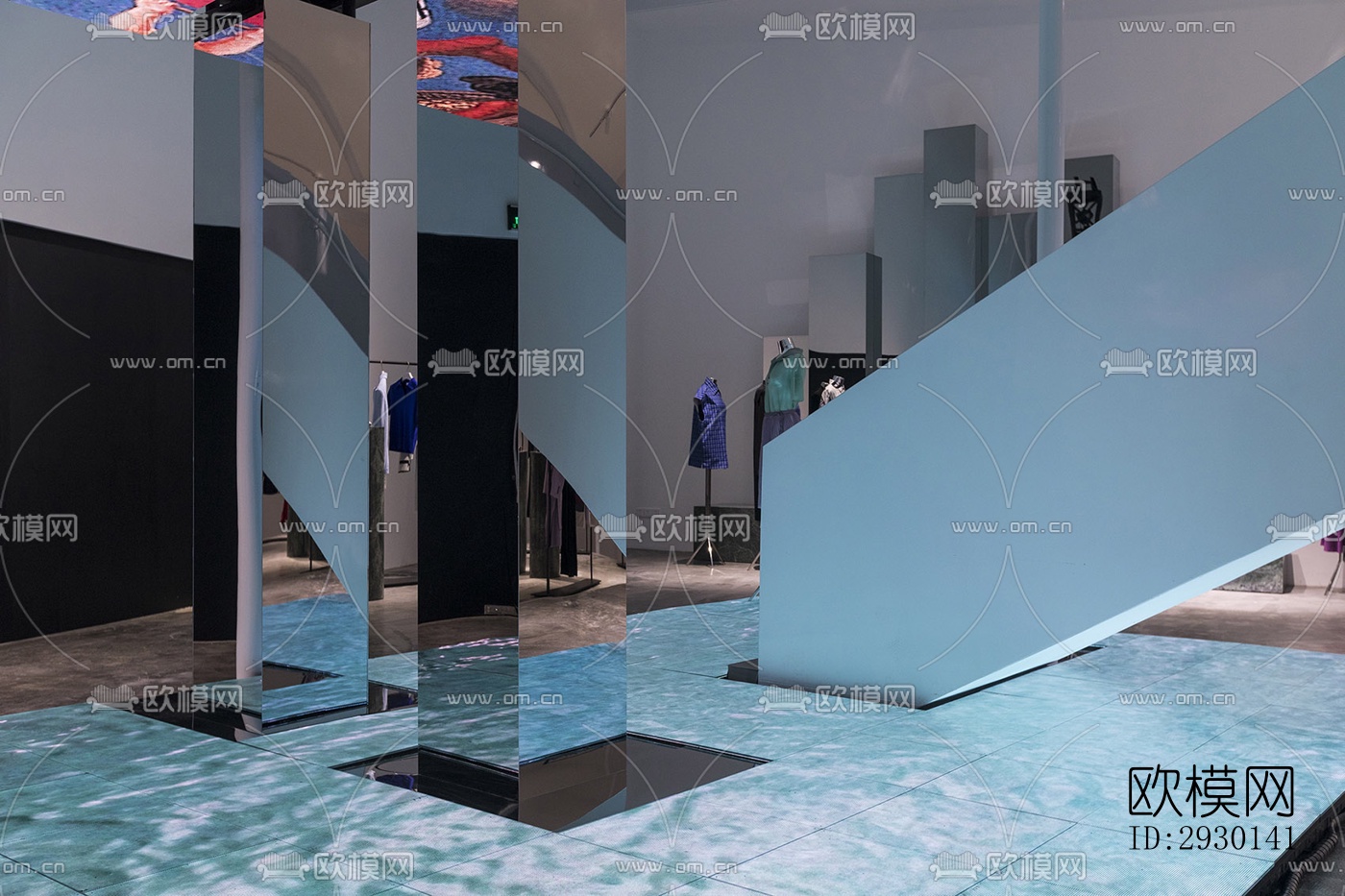 现代展览展厅效果图下载（渲染图7）