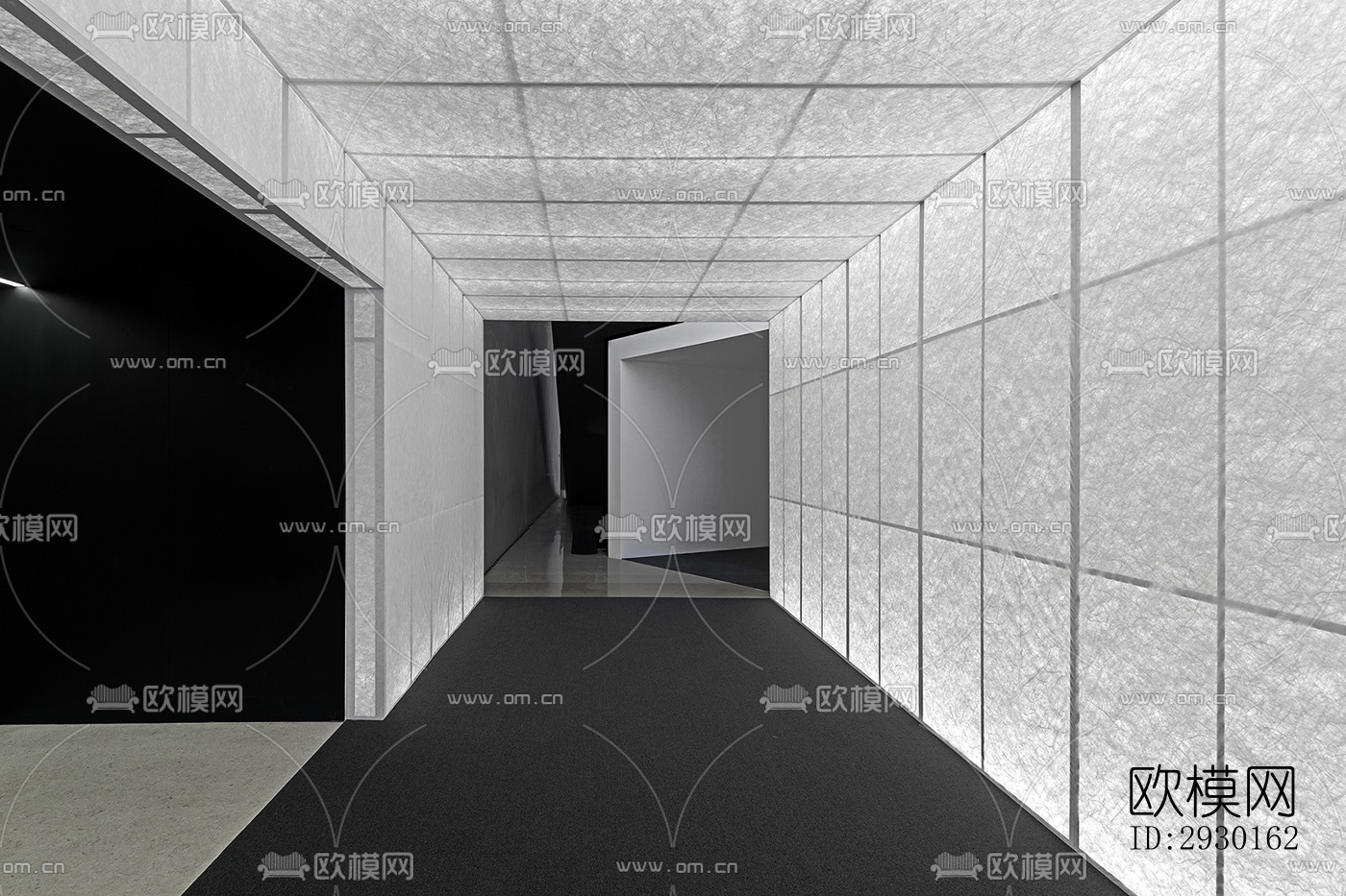 现代展览展厅效果图下载（渲染图7）