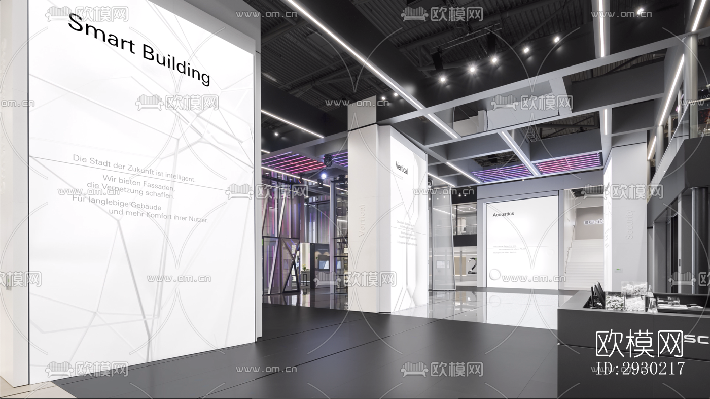 现代展览展厅效果图下载（渲染图5）