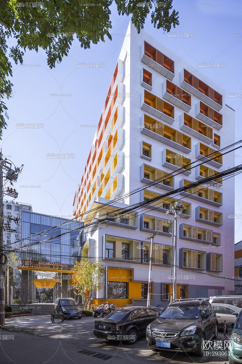 现代酒店民宿效果图下载（渲染图19）