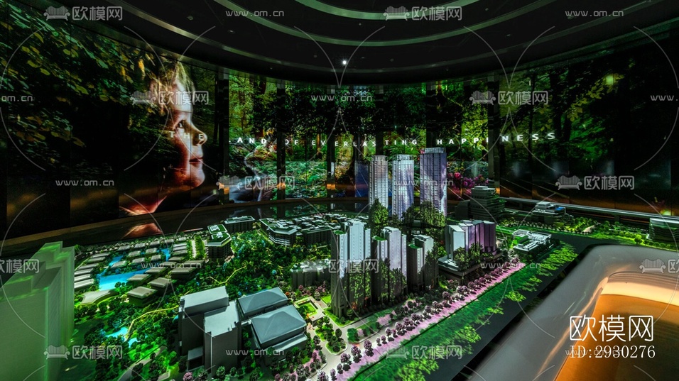 現(xiàn)代展覽展廳效果圖下載(渲染圖6)