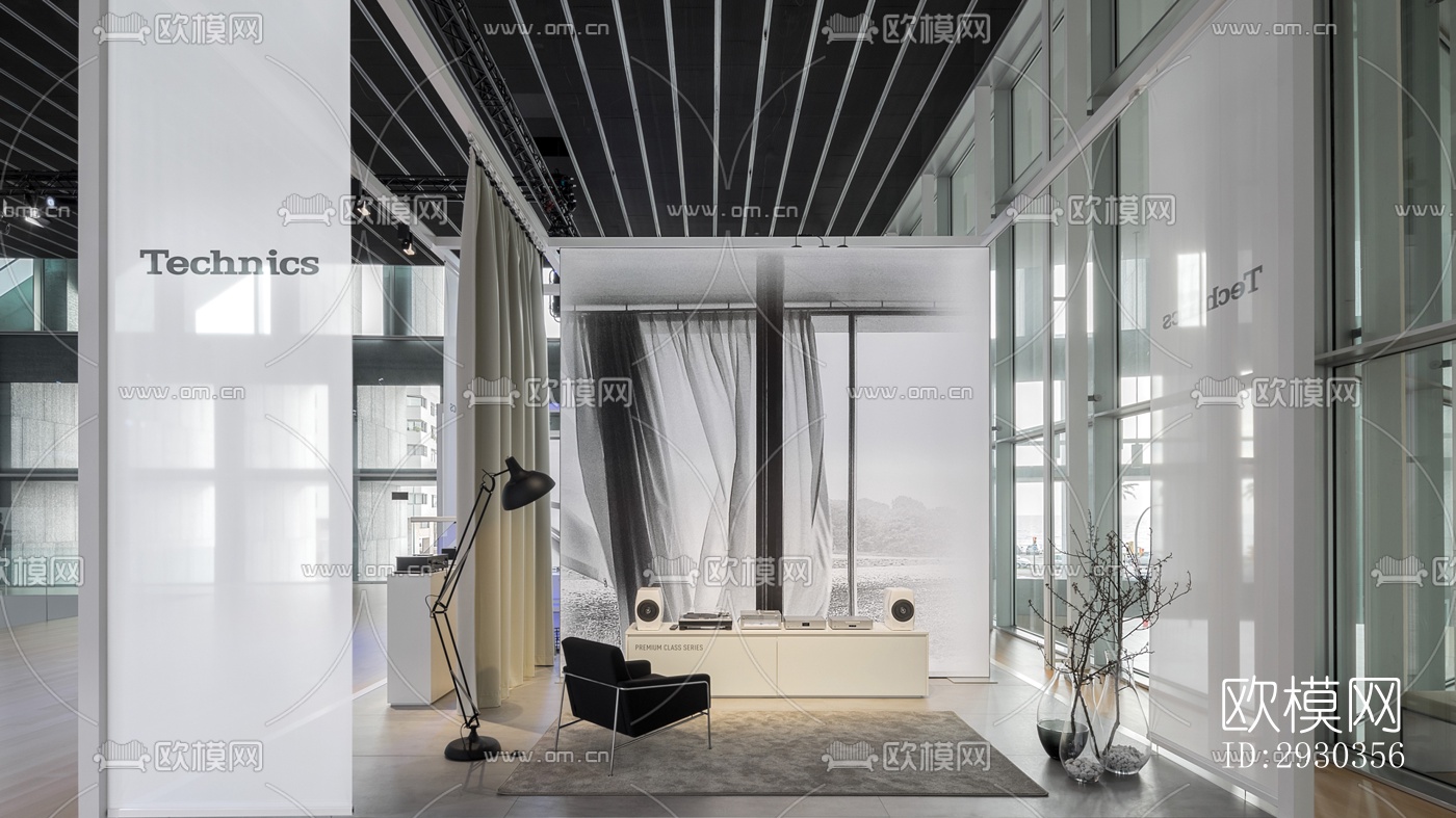 现代展览展厅效果图下载（渲染图6）