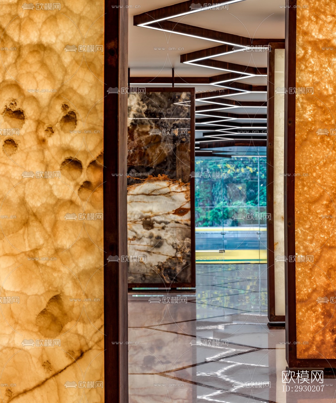 现代展览展厅效果图下载（渲染图6）