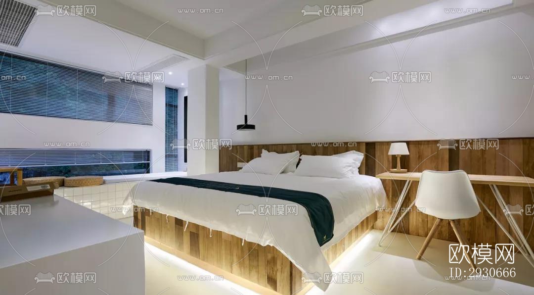 现代酒店民宿效果图下载（渲染图13）