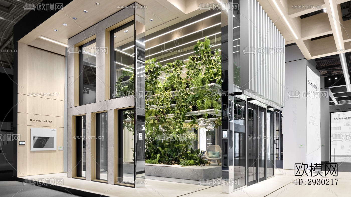 现代展览展厅效果图下载（渲染图14）