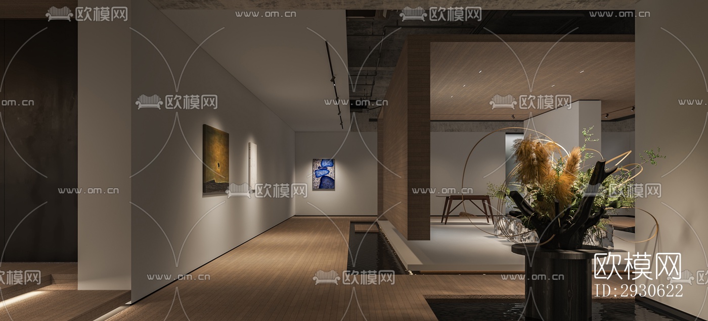 新中式酒店民宿效果图下载（渲染图9）