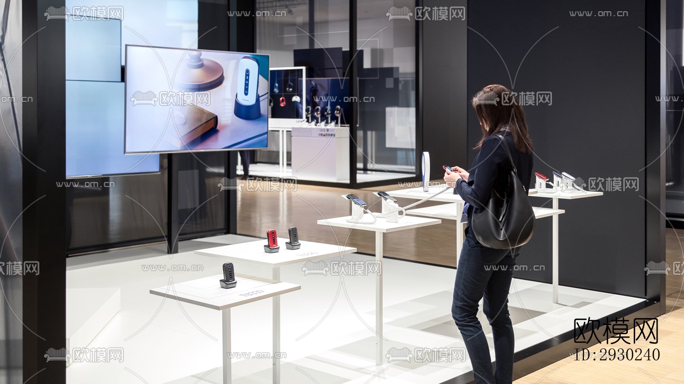 现代展览展厅效果图下载（渲染图4）