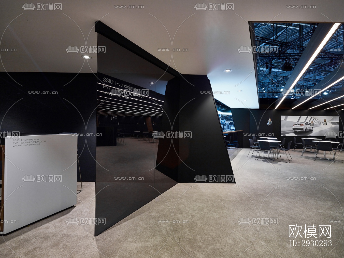 现代展览展厅效果图下载（渲染图8）