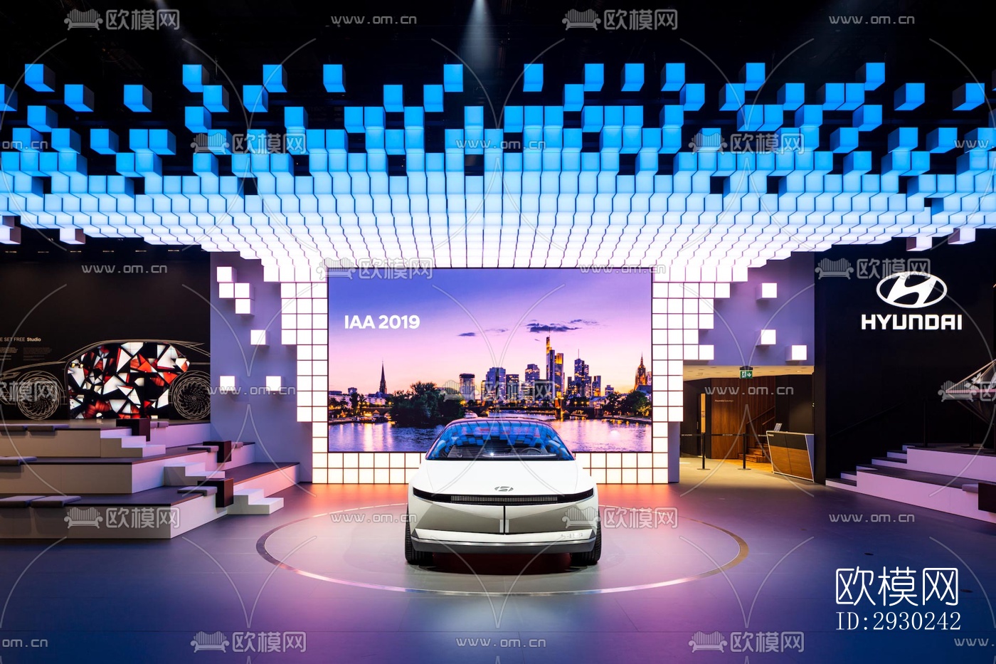 现代展览展厅效果图下载（渲染图9）