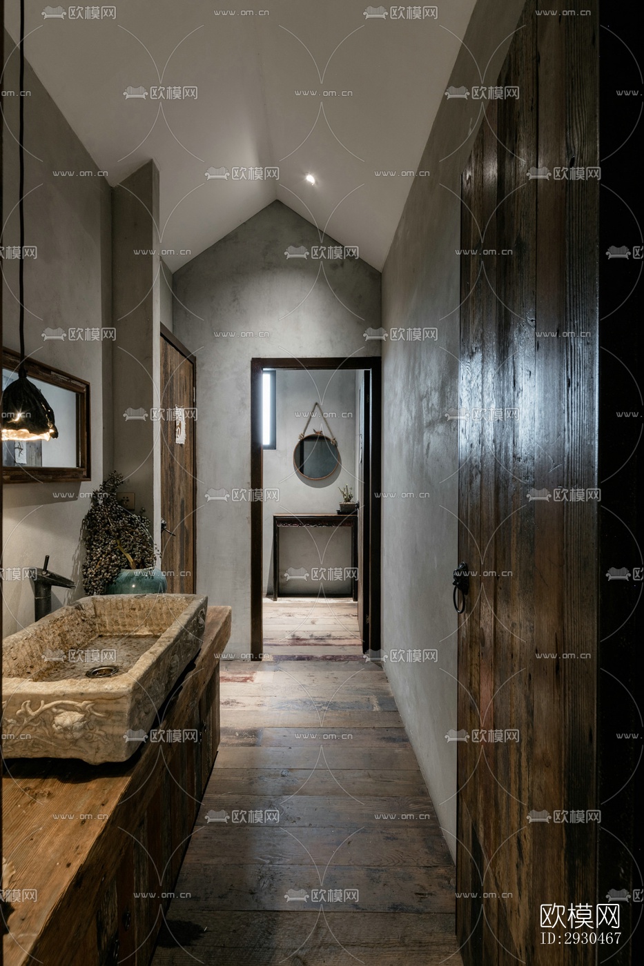 中式酒店民宿效果图下载（渲染图15）