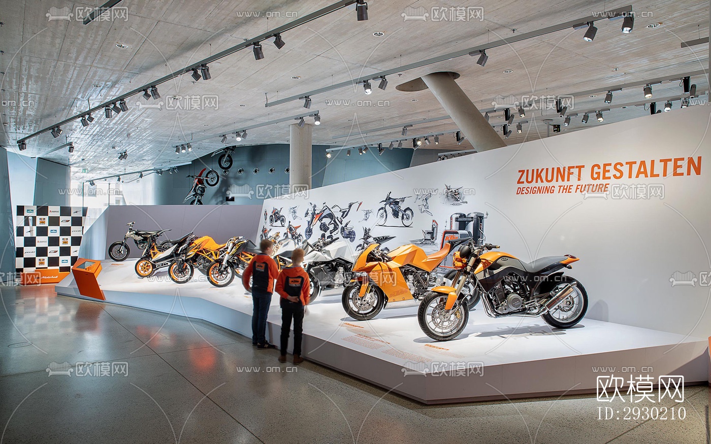 现代展览展厅效果图下载（渲染图8）