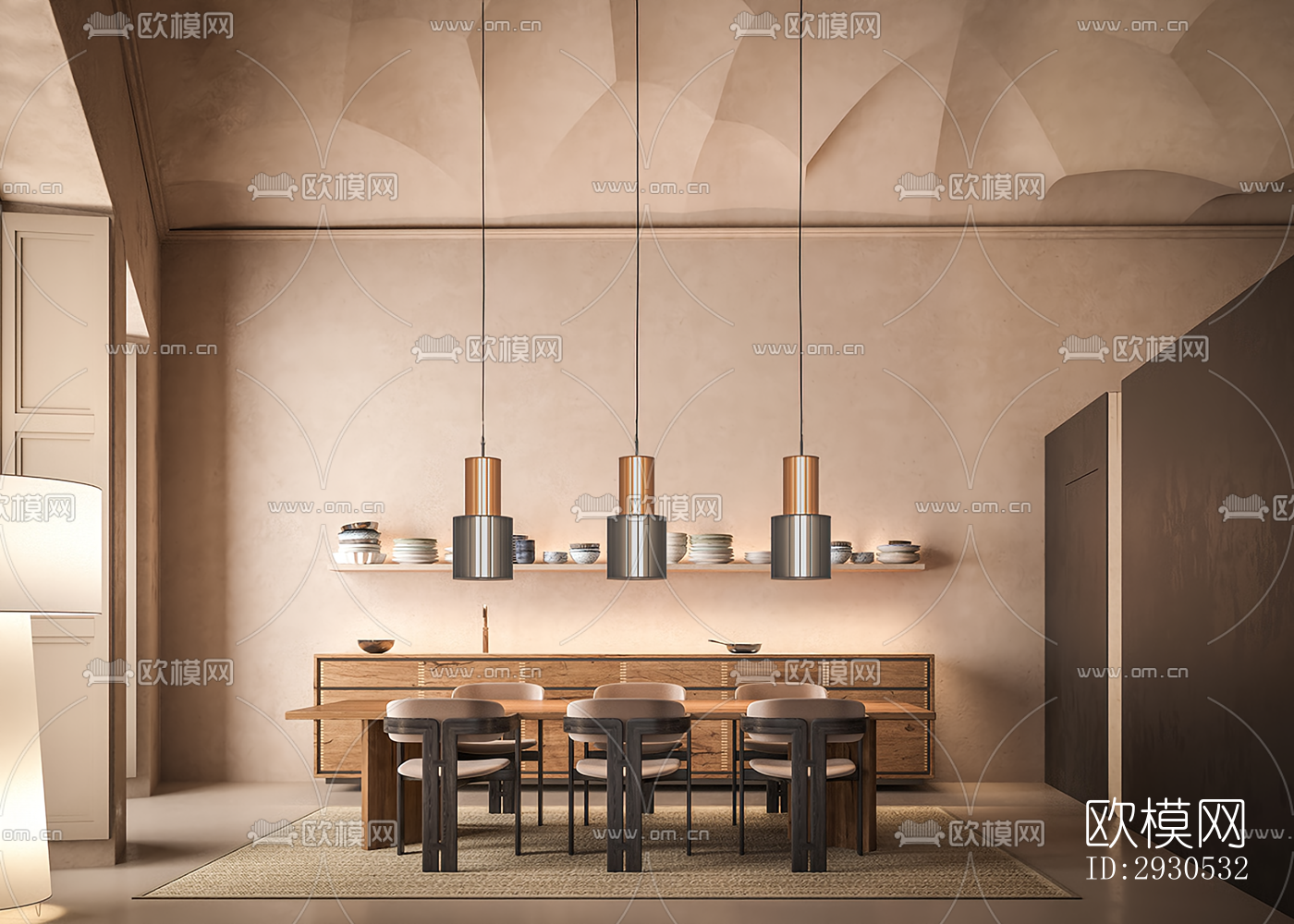 侘寂酒店民宿效果图下载（渲染图4）