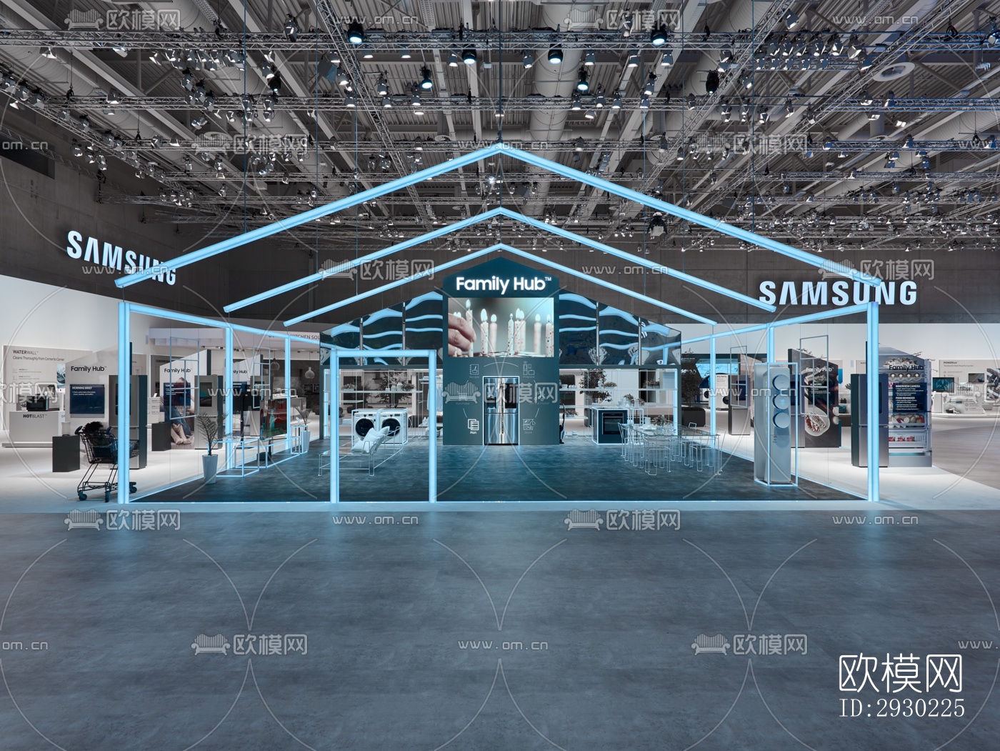 现代展览展厅效果图下载（渲染图6）