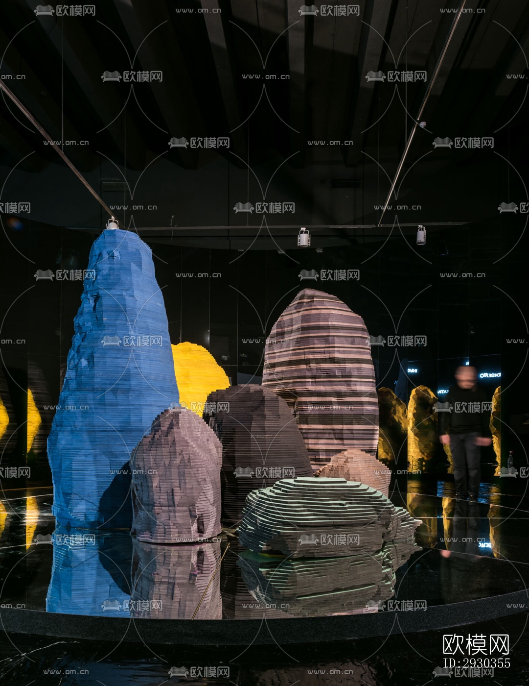 现代展览展厅效果图下载（渲染图7）