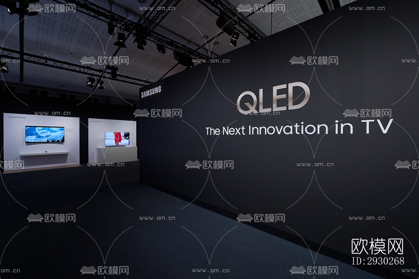 现代展览展厅效果图下载（渲染图9）