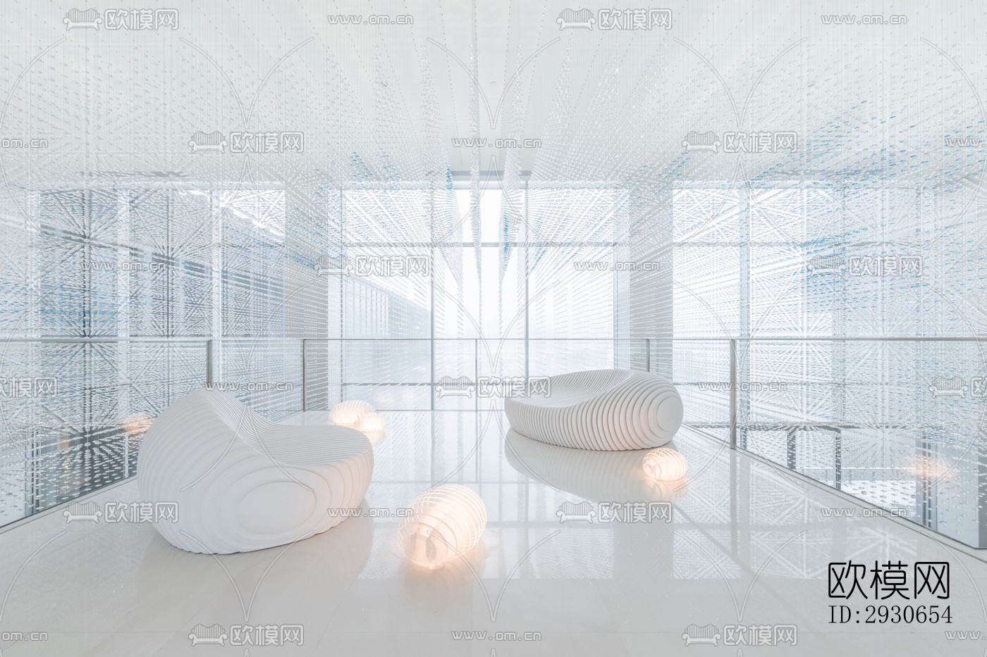 现代酒店民宿效果图下载（渲染图6）