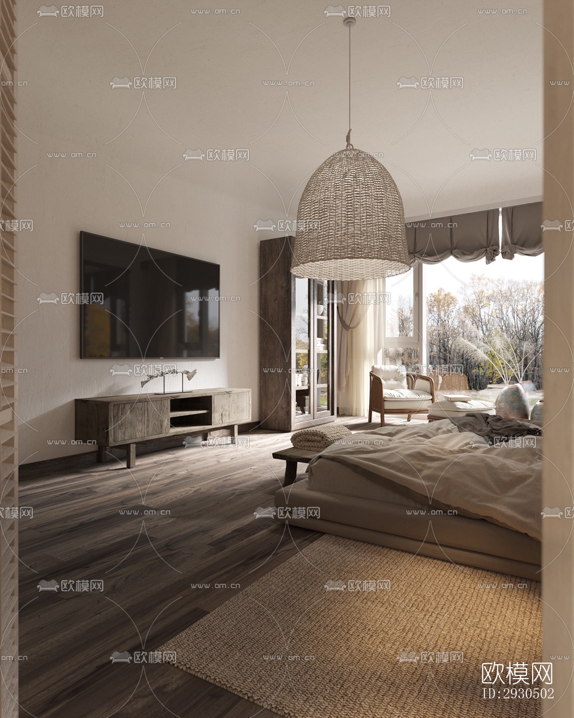 侘寂酒店民宿效果图下载（渲染图12）