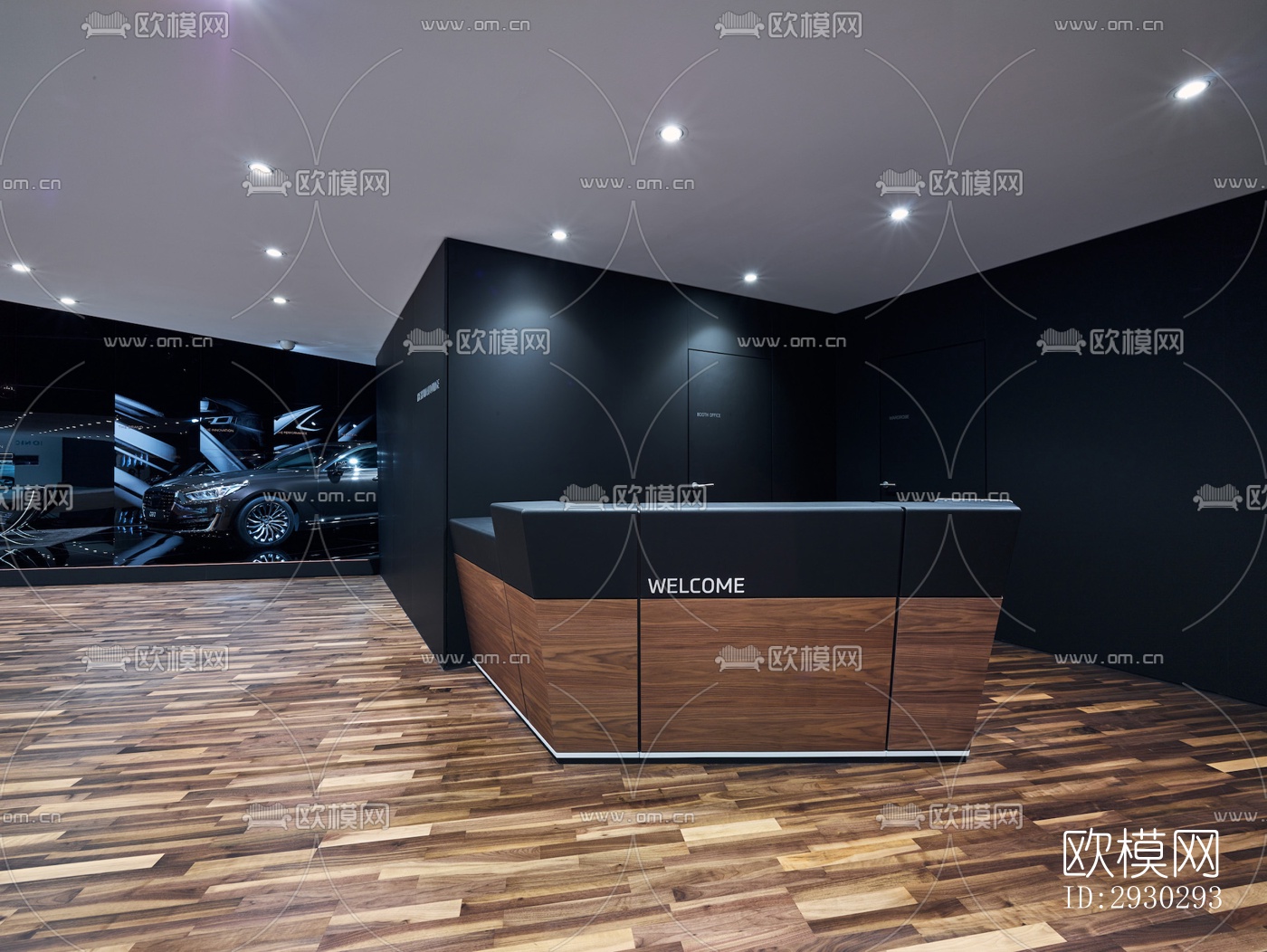 现代展览展厅效果图下载（渲染图7）