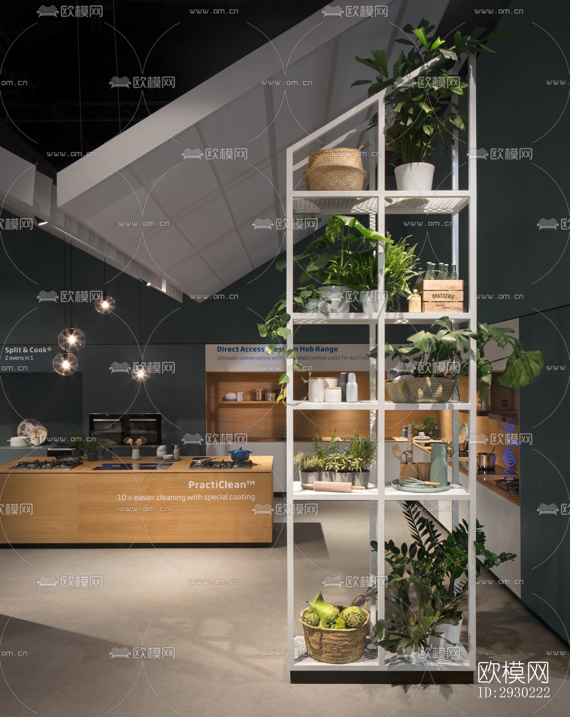 现代展览展厅效果图下载（渲染图2）