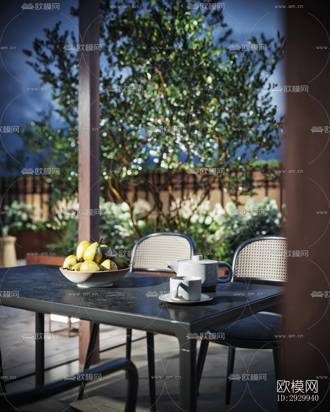 现代居住景观效果图下载（渲染图9）