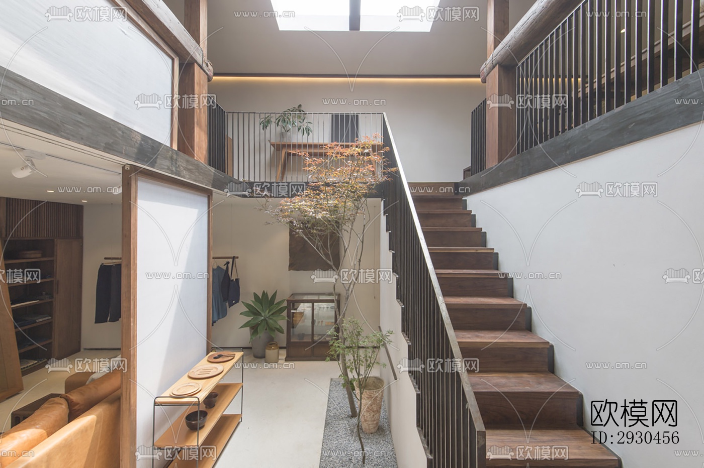 中式酒店民宿效果图下载（渲染图7）