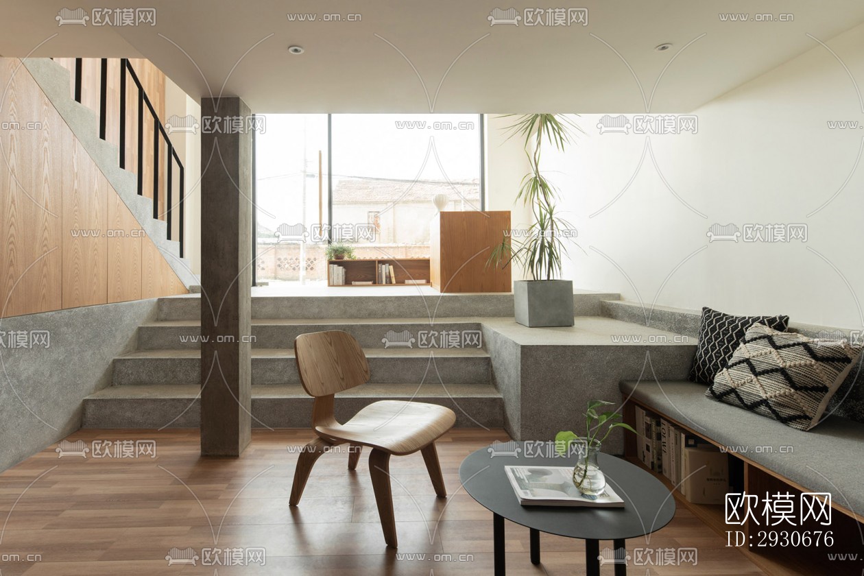 现代酒店民宿效果图下载（渲染图6）