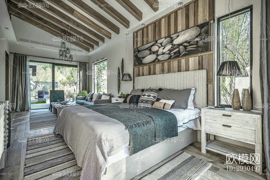 侘寂酒店民宿效果图下载（渲染图11）