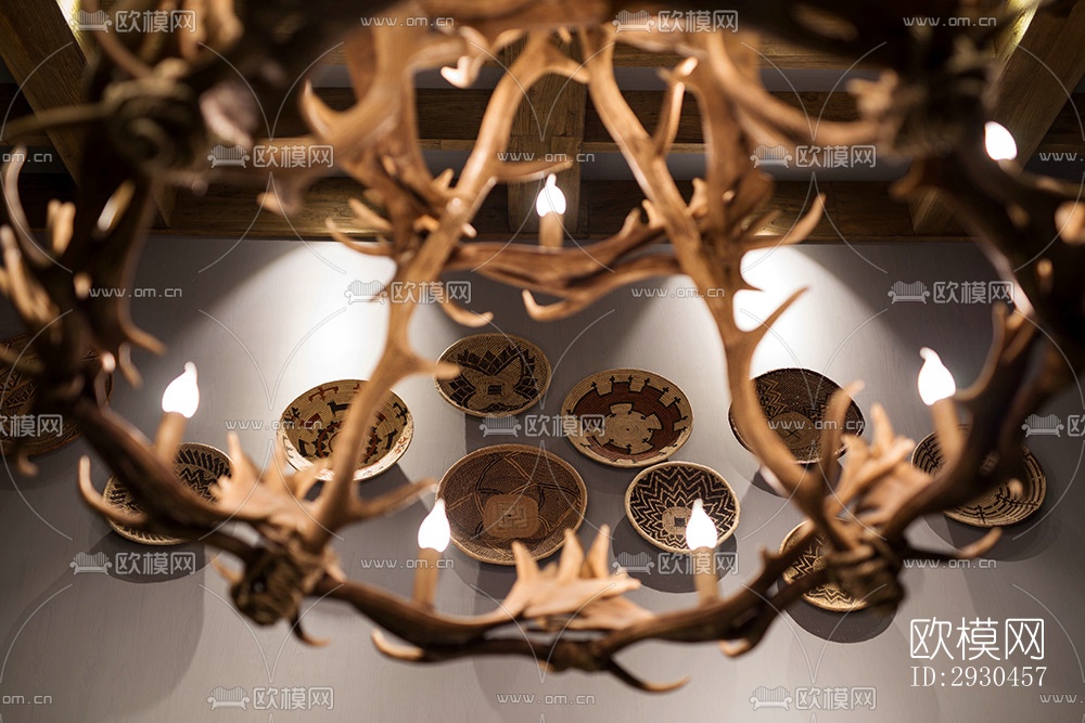 中式酒店民宿效果图下载（渲染图5）