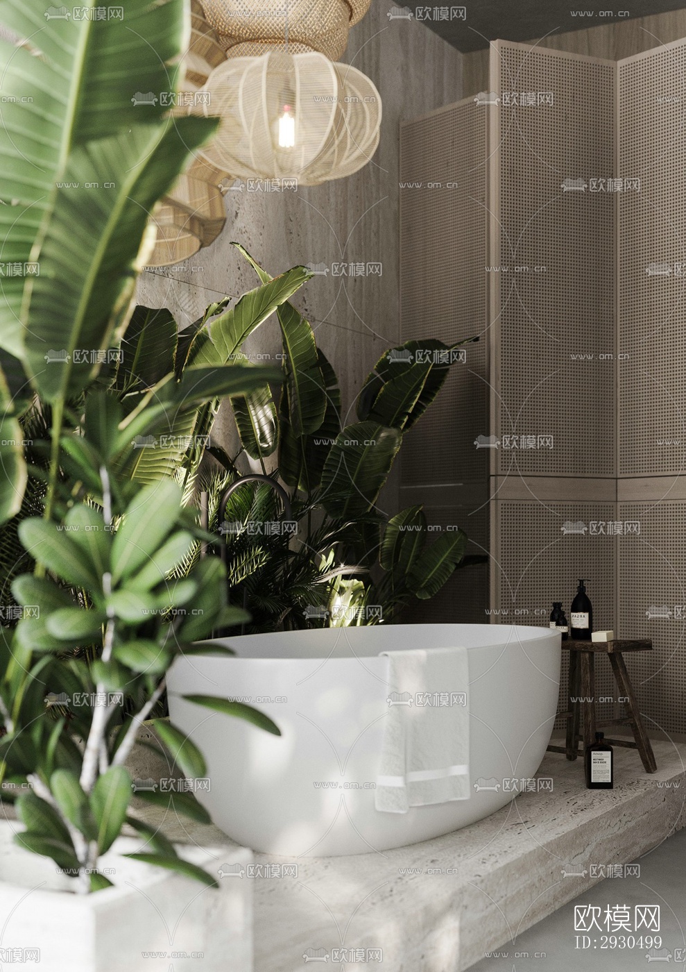 侘寂酒店民宿效果图下载（渲染图2）