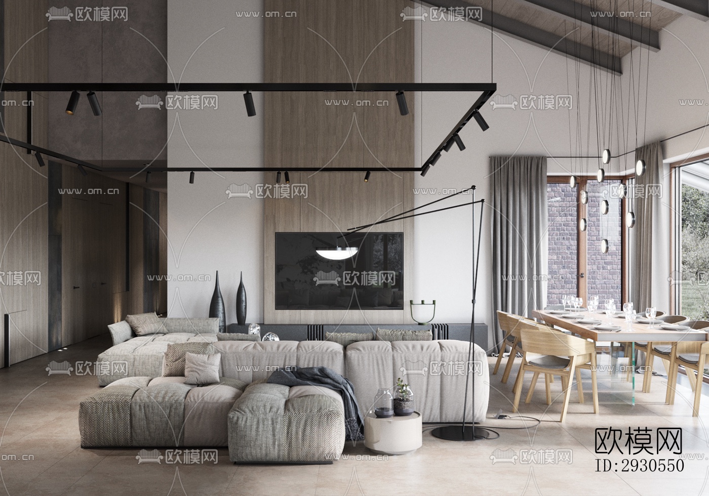 北欧酒店民宿效果图下载（渲染图19）