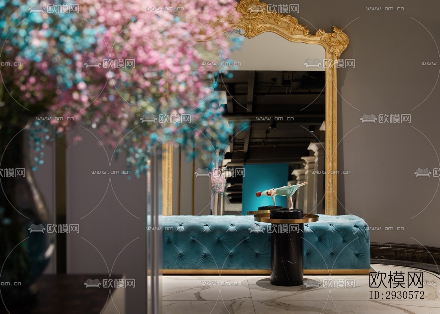 后现代酒店民宿效果图下载（渲染图1）