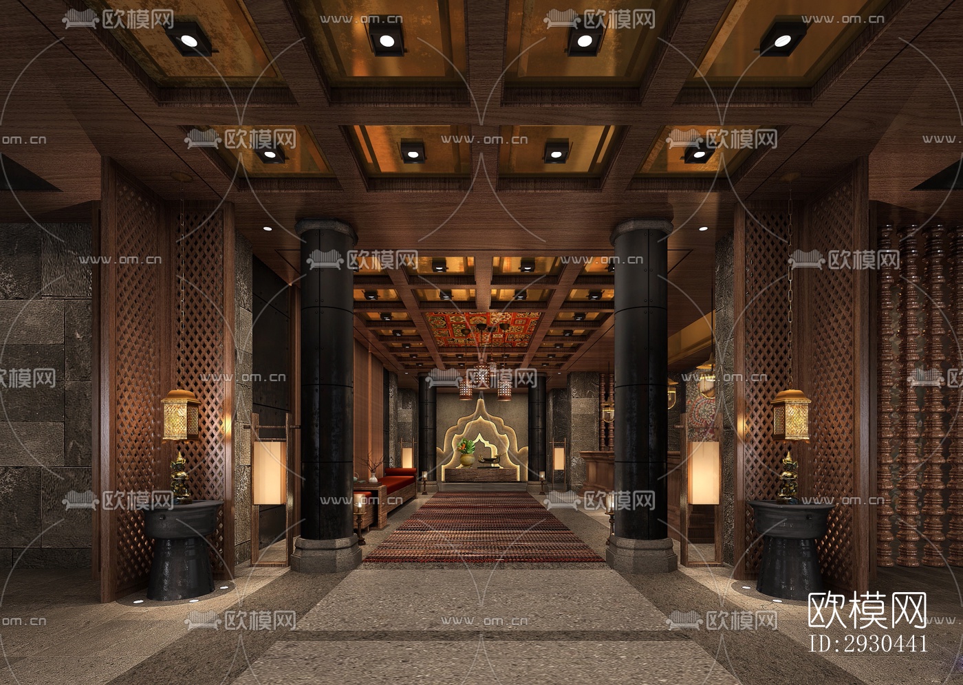 东南亚酒店民宿效果图下载（渲染图12）