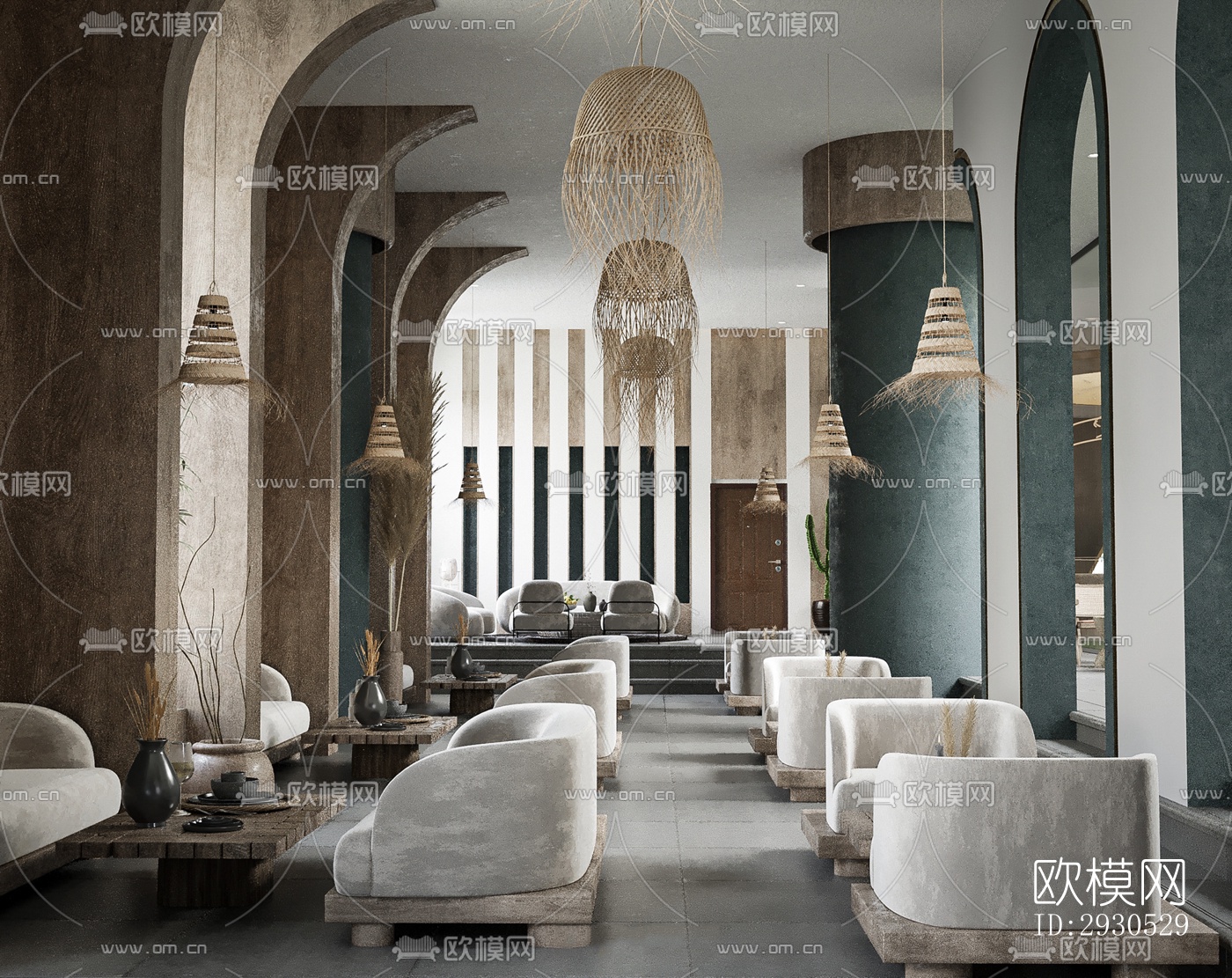 侘寂酒店民宿效果图下载（渲染图11）