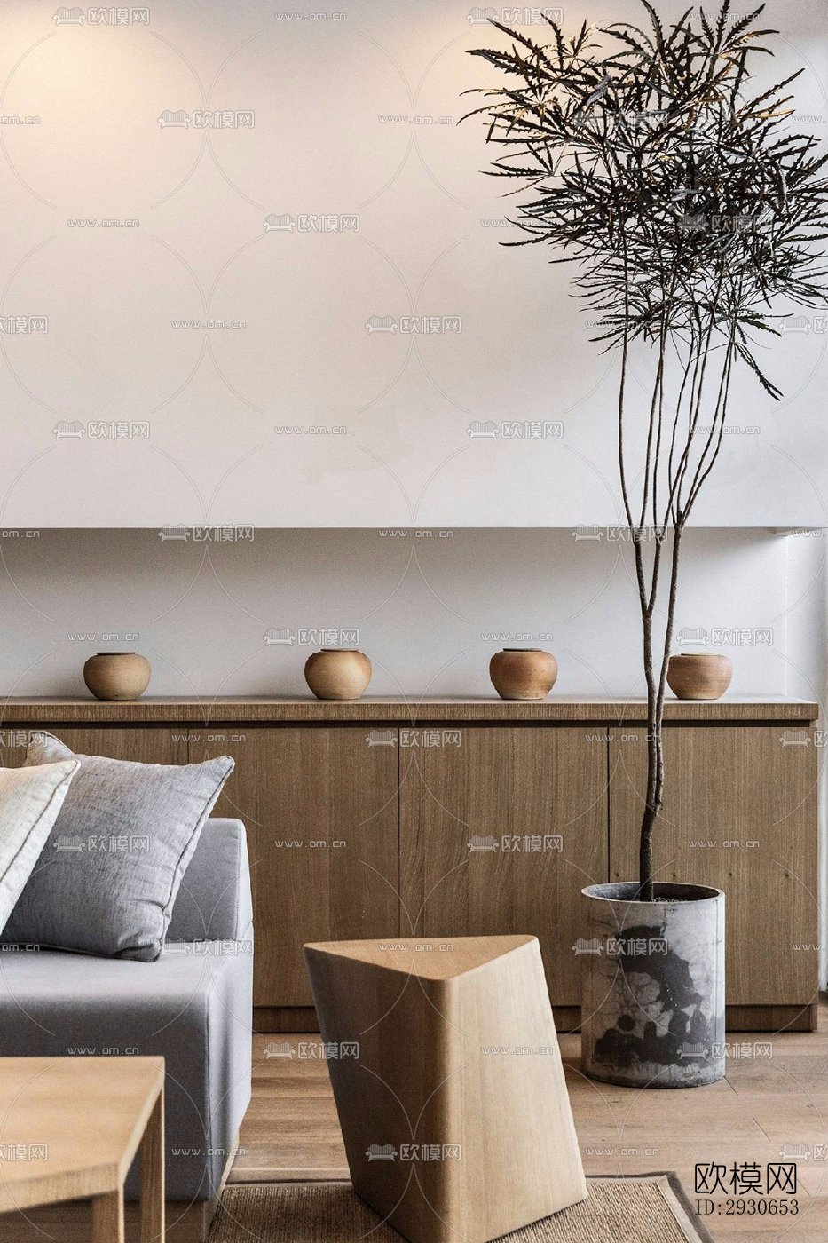 现代酒店民宿效果图下载（渲染图4）