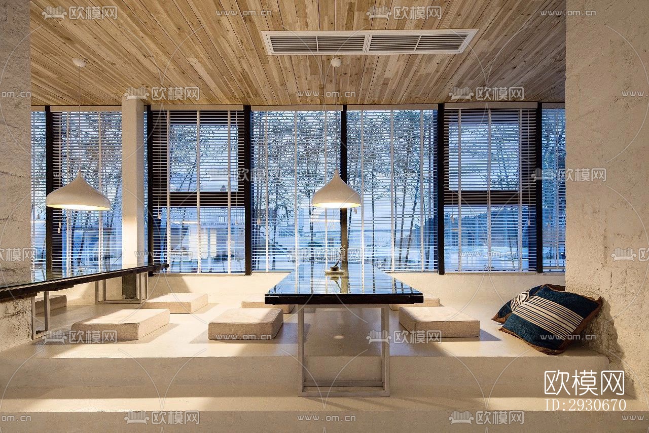 现代酒店民宿效果图下载（渲染图3）