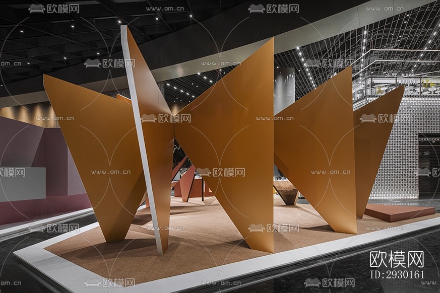 現(xiàn)代展覽展廳效果圖下載(渲染圖8)