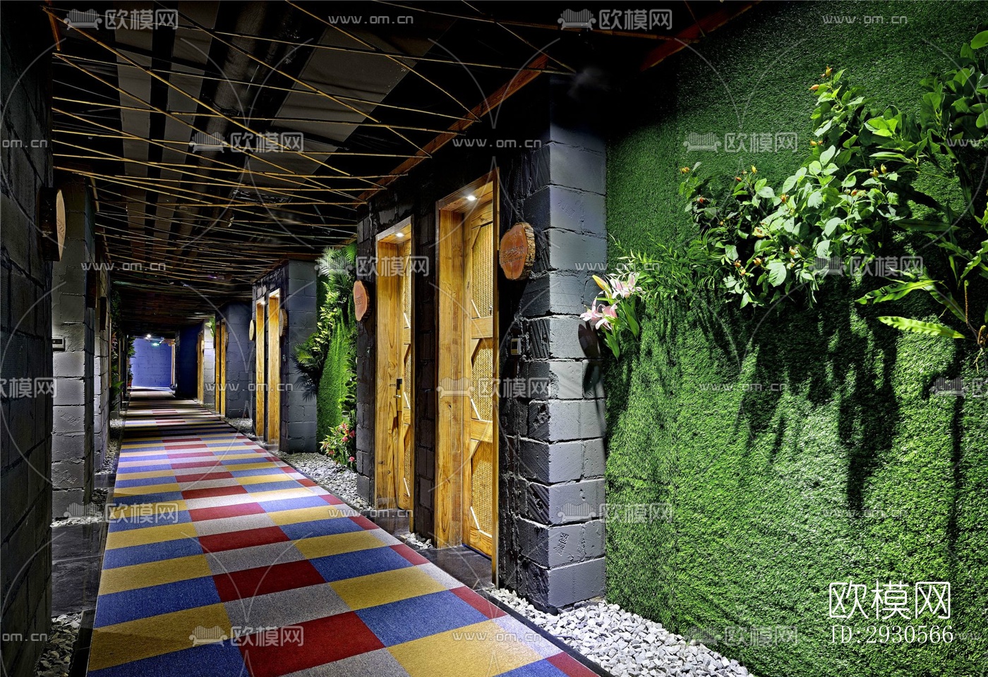 后现代酒店民宿效果图下载（渲染图8）