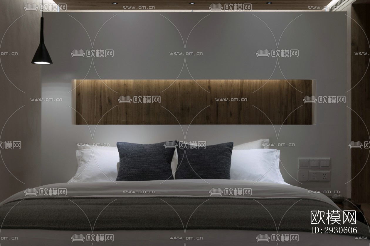 新中式酒店民宿效果图下载（渲染图14）