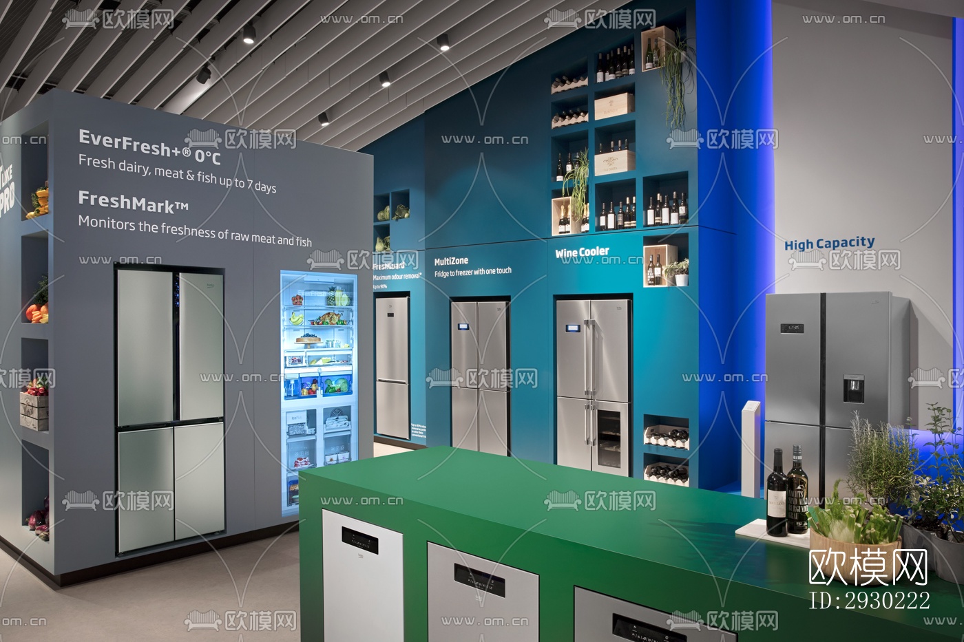 现代展览展厅效果图下载（渲染图12）