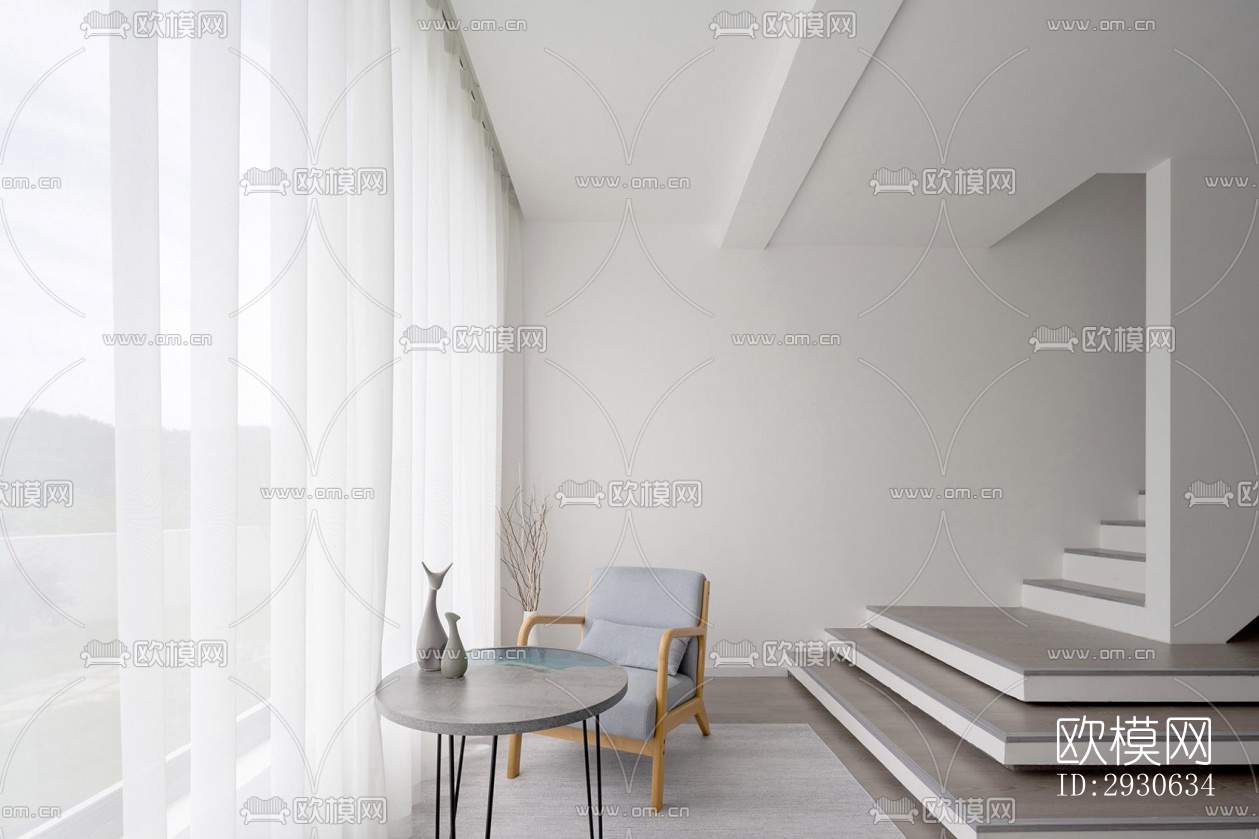 现代酒店民宿效果图下载（渲染图8）