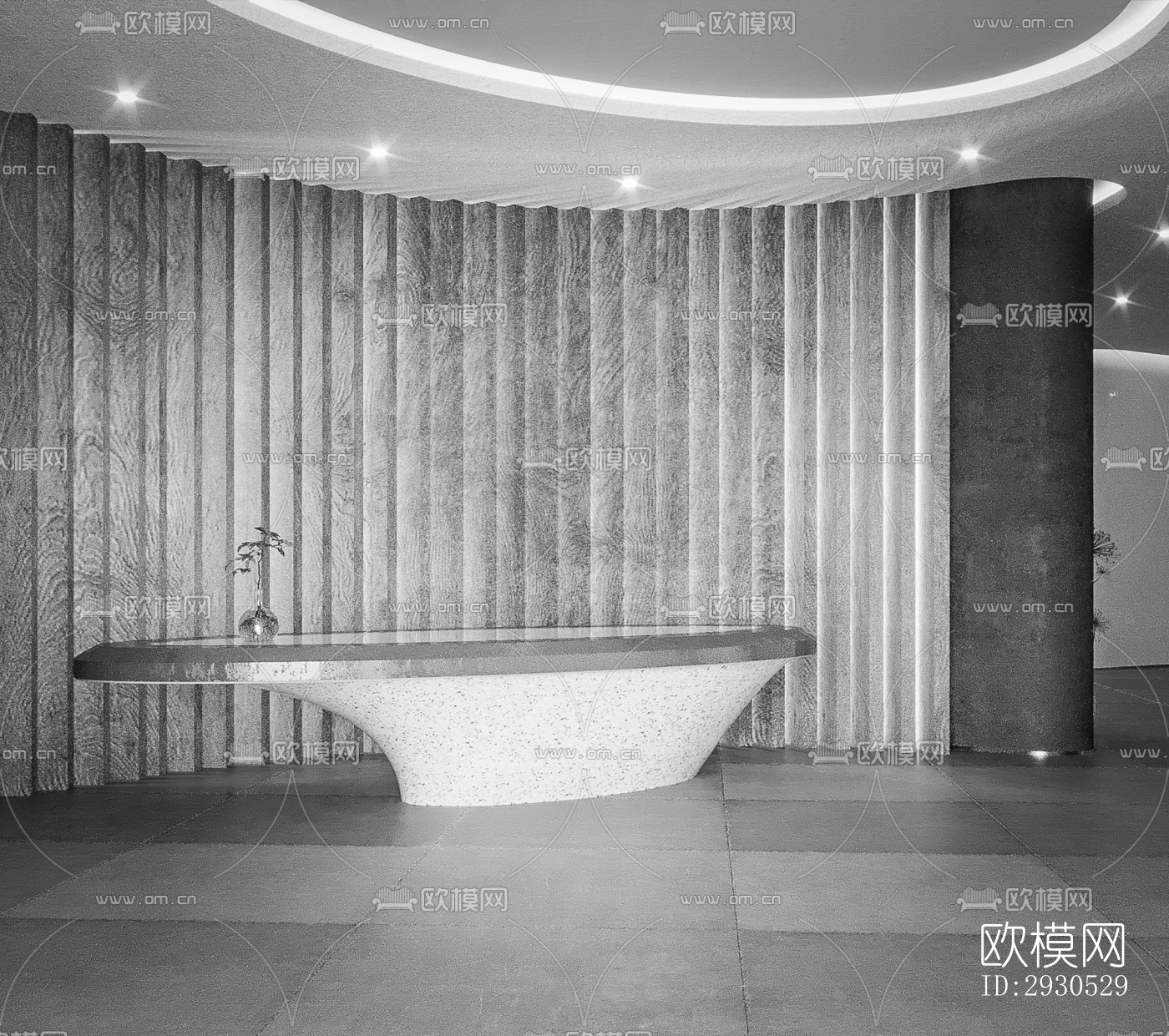 侘寂酒店民宿效果图下载（渲染图3）