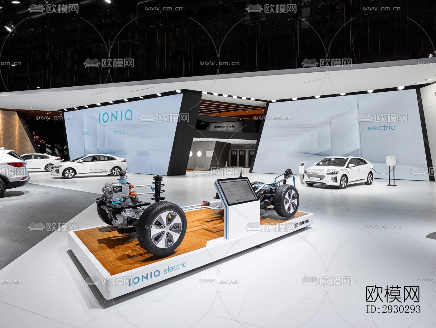 现代展览展厅效果图下载（渲染图3）