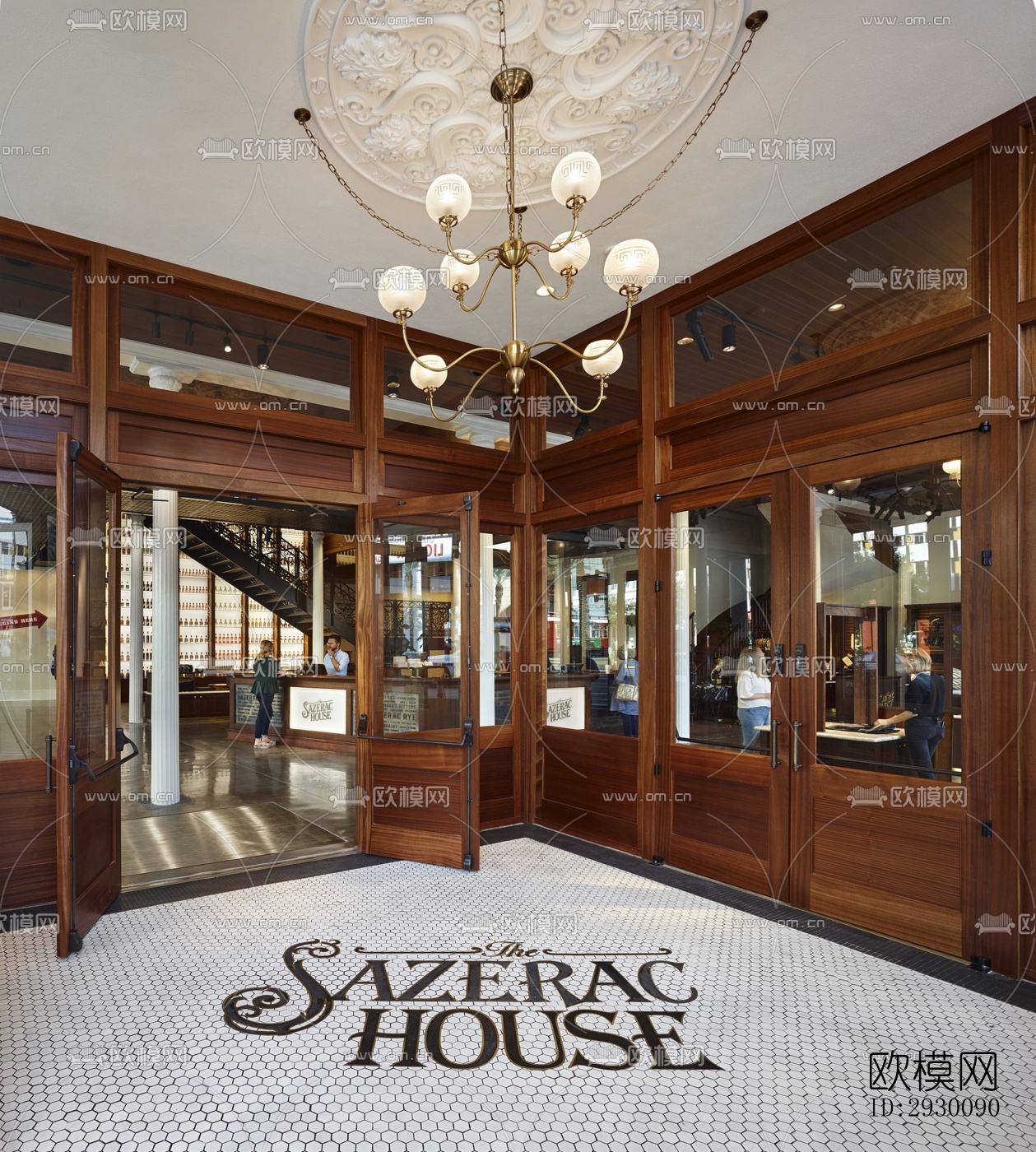 工业风展览展厅效果图下载（渲染图1）